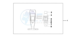 VT750CA9 Ireland - (EK / MME ST) drawing LEATHER TANK BELT