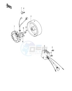 KZ 250 D [KZ250] (D1) [KZ250] drawing GENERATOR_REGULATOR -- 80 D1- -