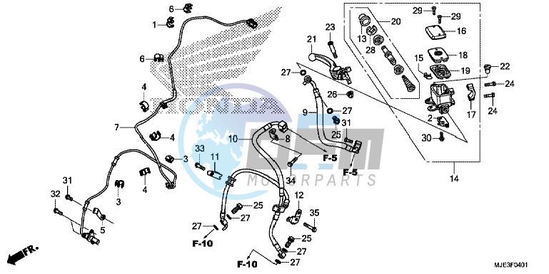 FR. BRAKE MASTER CYLINDER (CBR650FA)