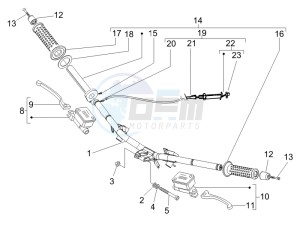 Runner 50 SP SC drawing Handlebars - Master cilinder