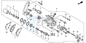 NSS250 JAZZ drawing REAR BRAKE CALIPER