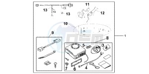 VFR1200FDD VFR1200F Dual Clutch UK - (E) drawing ALARM SYS