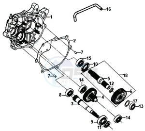 JET 14 125/XB1 (XC12WW-EU) (E4) (L7-M0) drawing DRIVE SHAFT