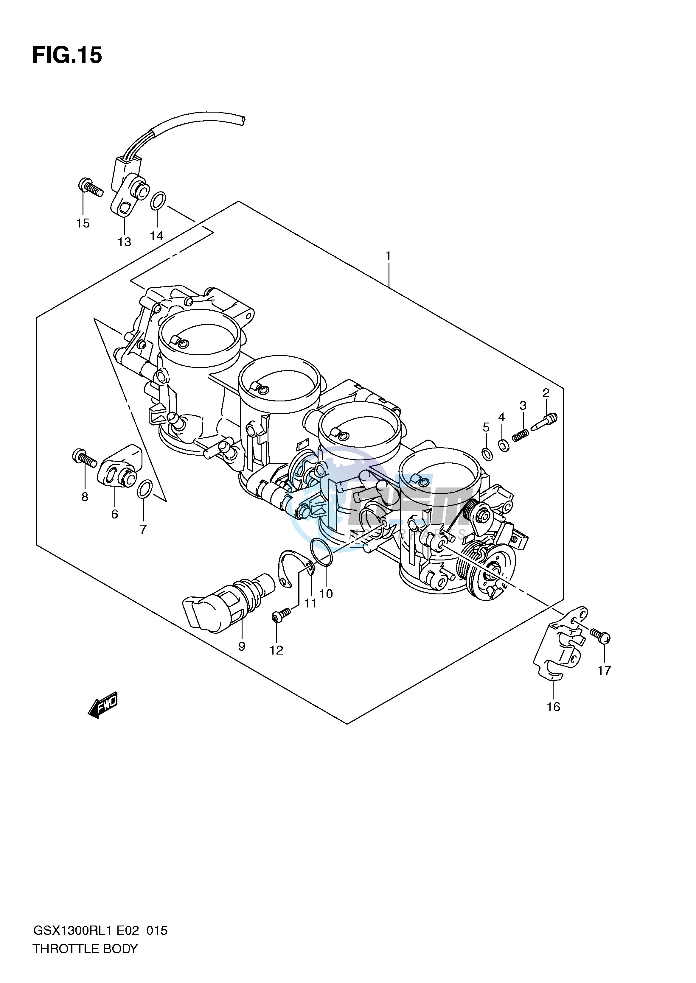 THROTTLE BODY (GSX1300RL1 E2)