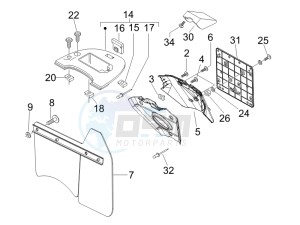 LX 50 4T USA drawing Rear cover - Splash guard