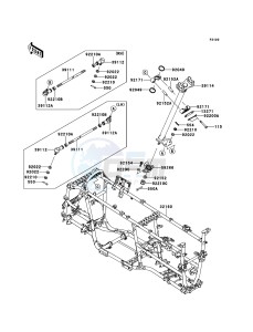 KVF650_4X4 KVF650FDF EU GB drawing Frame