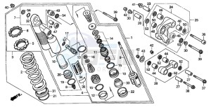 XR400R drawing REAR CUSHION