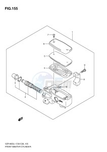 VZR1800 (E3) INTRUDER drawing FRONT MASTER CYLINDER (VZR1800L1 E3)