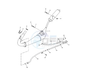 TZR 50 drawing EXHAUST