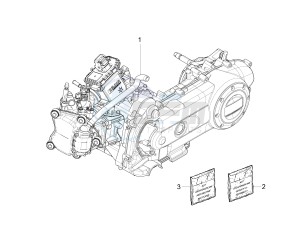 SPRINT 50 4T 4V NOABS E2 (NAFTA) drawing Engine, assembly