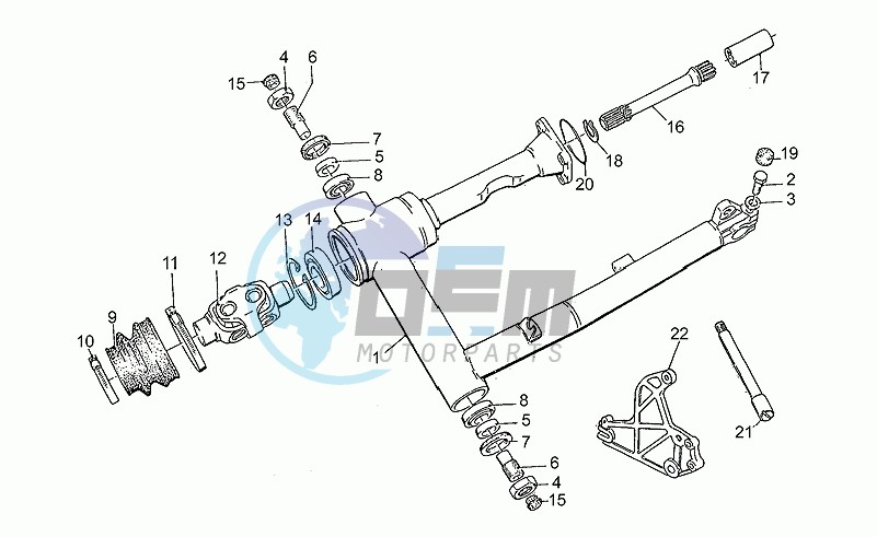 Swing arm, 850t5 carab.1989