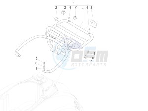 GTS 150 4T 3V IE ABS E4 (EMEA) drawing Rear luggage rack