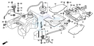 TRX500FM drawing FUEL TANK