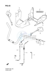 AN400Z ABS BURGMAN EU-UK drawing HANDLEBAR