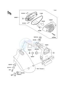 W800 EJ800ABF GB XX (EU ME A(FRICA) drawing Taillight(s)