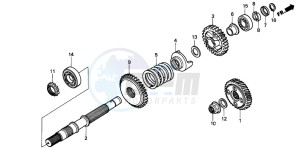 GL1500SE GOLDWING SE drawing FINAL SHAFT