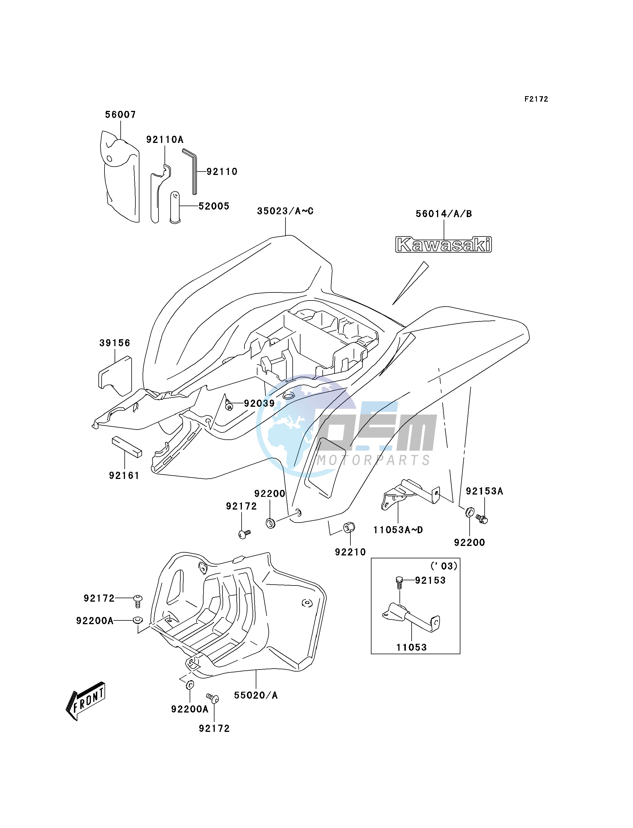 REAR FENDER-- S- -