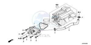 TRX420TMD TRX420 Europe Direct - (ED) drawing WATER PUMP COVER