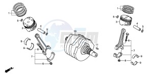 XL700V drawing CRANKSHAFT/PISTON