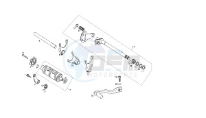 SENDA R BAJA - 125 CC 4T BAJA EU2 & EU3 drawing GEAR CHANGE MECHANISM