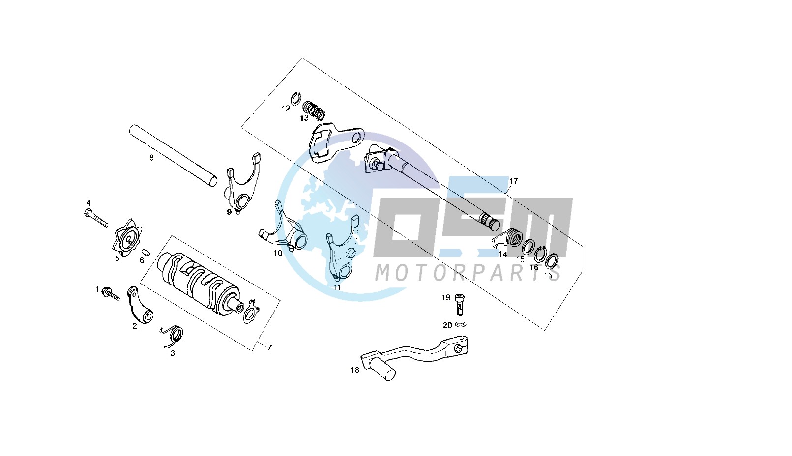 GEAR CHANGE MECHANISM