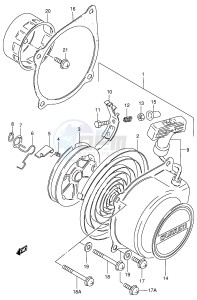 LT50 (P1) drawing RECOIL STARTER