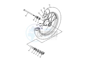 XVS DRAG STAR 650 drawing FRONT WHEEL