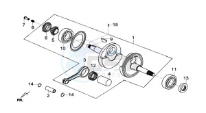 JOYMAX 125I ABS drawing CRANKSHAFT / PISTON / PISTON RING