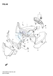 GSX1250FA (E28-E33) drawing METER PANEL