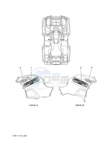 YFM550FWAD YFM5FGPD GRIZZLY 550 EPS (1HSE 1HSF) drawing GRAPHICS