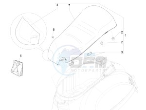 GTS 300 ie ABS Super (APAC) drawing Saddle/seats