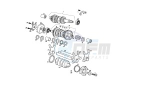 SENDA SM X-TREM - 50 CC EU2 drawing GEAR BOX