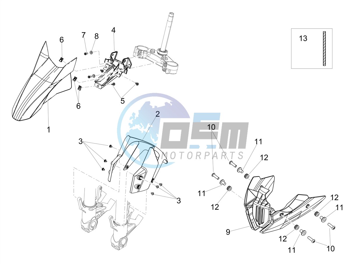 Front mudguard-Pillar