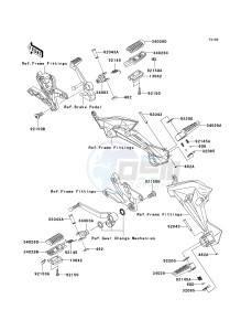 ZR 1000 B [Z1000] (7F-8F) 0B8F drawing FOOTRESTS