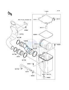 KVF360 4x4 KVF360A9F EU GB drawing Air Cleaner