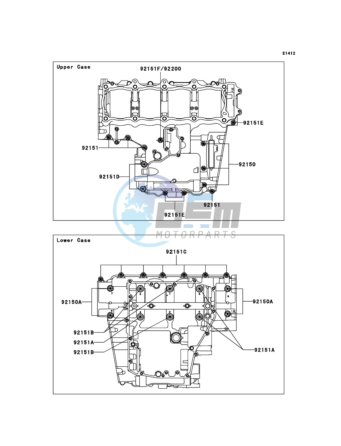 Crankcase Bolt Pattern