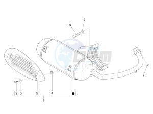 ZIP 100 4T (Vietnam) drawing Silencer