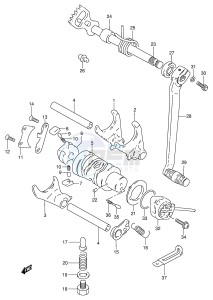 GN250 (E2) drawing GEAR SHIFTING