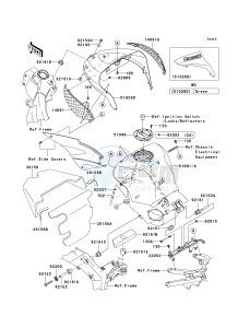 ZX 600 N [ZX-6RR] (N1) N1 drawing FUEL TANK