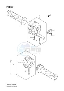 DL650 ABS V-STROM EU-UK drawing HANDLE SWITCH