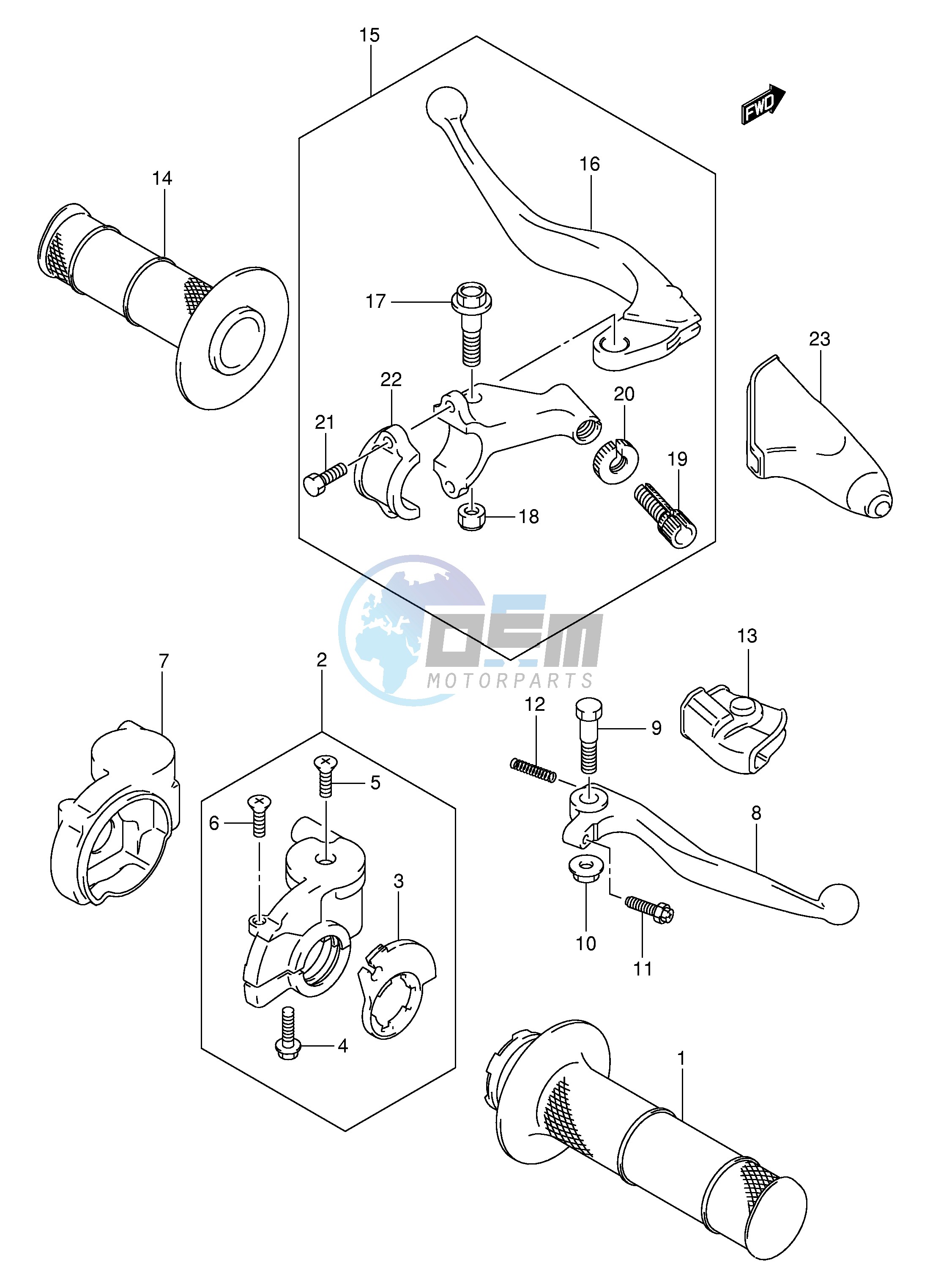 HANDLE LEVER (MODEL K1 K2 K3)