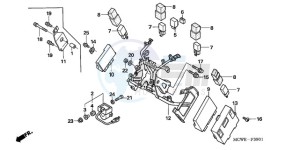 VFR800A9 Ireland - (EK / ABS MME) drawing COWL STAY (VFR800A)