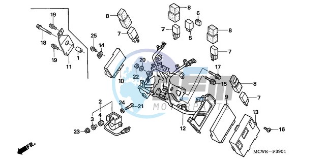 COWL STAY (VFR800A)