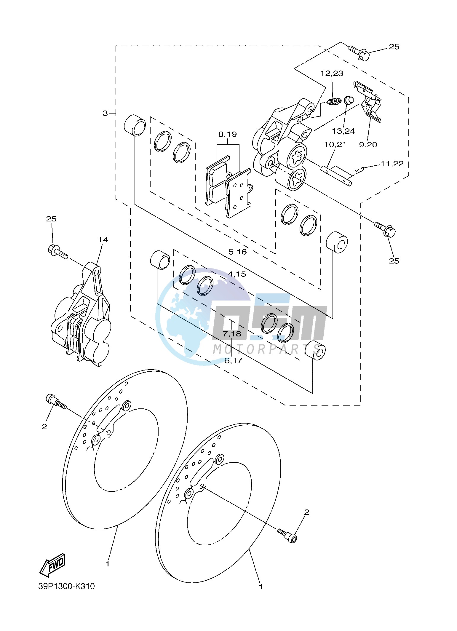 FRONT BRAKE CALIPER