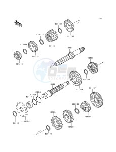 KX 125 J [KX125] (J2) [KX125] drawing TRANSMISSION