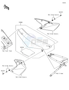 KLX450R KLX450AJF EU drawing Seat