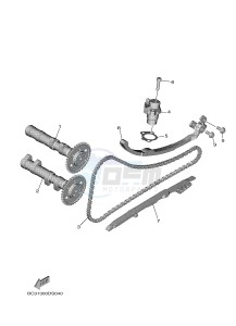 XP530E XP530E-A TMAX ABS (BV12) drawing CAMSHAFT & CHAIN