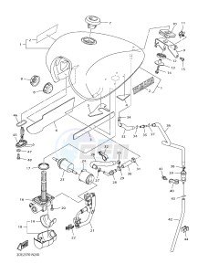 XVS950CU XVS950 ABS (1XC2) drawing FUEL TANK