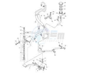 V-MAX 1700 drawing REAR MASTER CYLINDER