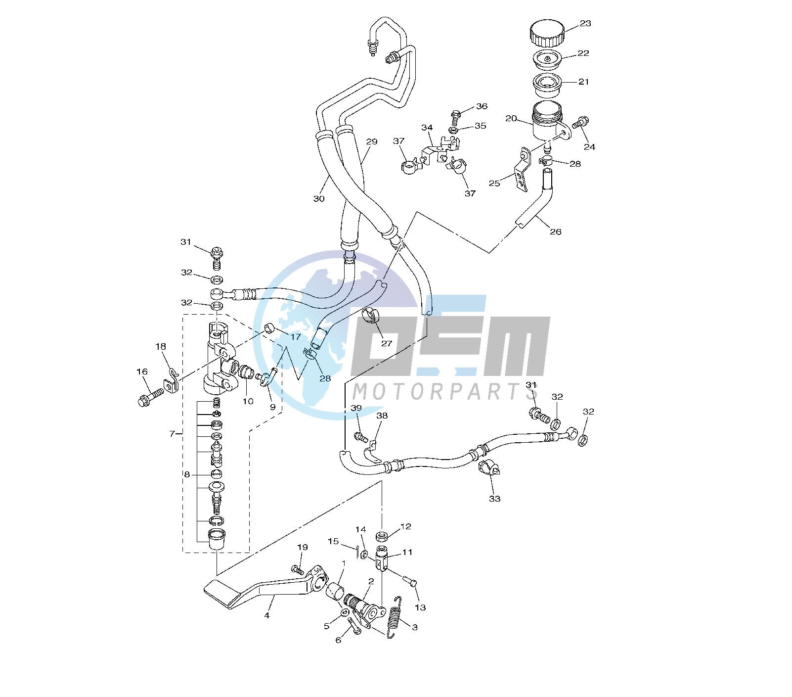 REAR MASTER CYLINDER